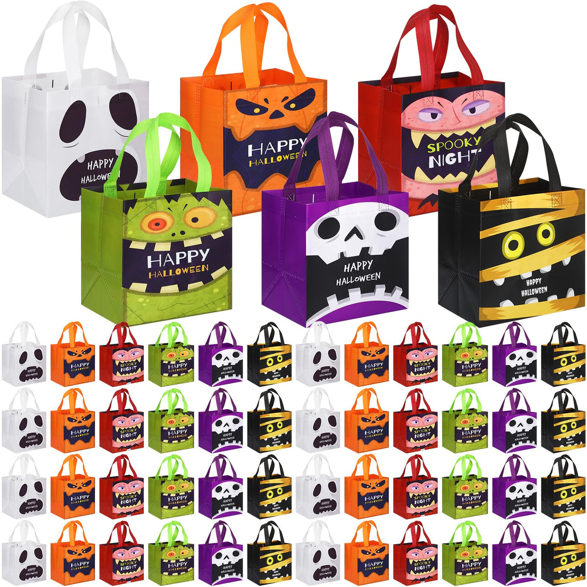 Halloween Treat Bags with Handles for Party Favors