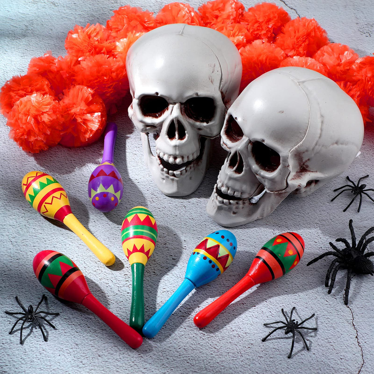 Mini Wooden Maracas for Mexican Fiesta Party Favors