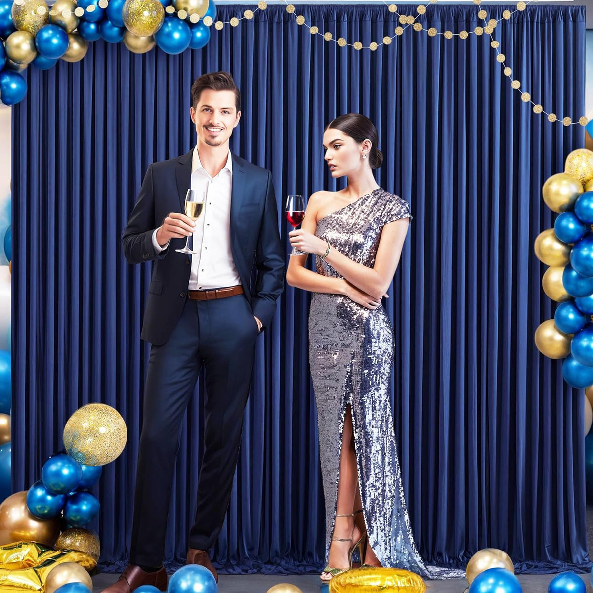 Wrinkle Free Backdrop Curtain for Wedding and Party Decor