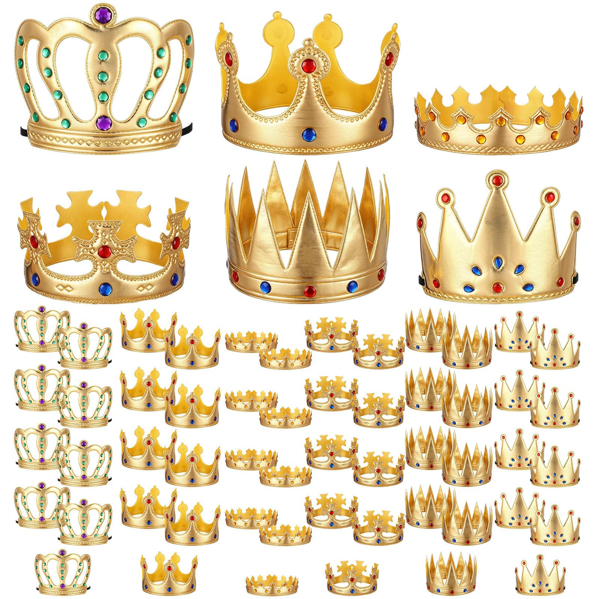 Faux Leather King Crown for Cosplay Costume and Parties