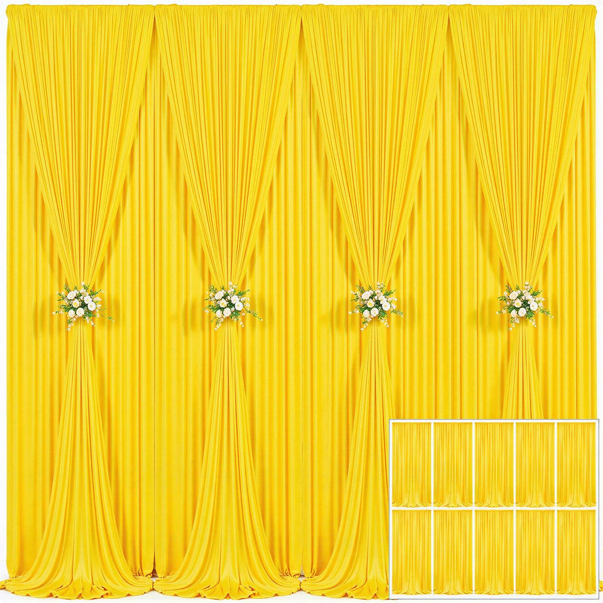 Wrinkle Free Backdrop Curtain for Wedding and Party Decor