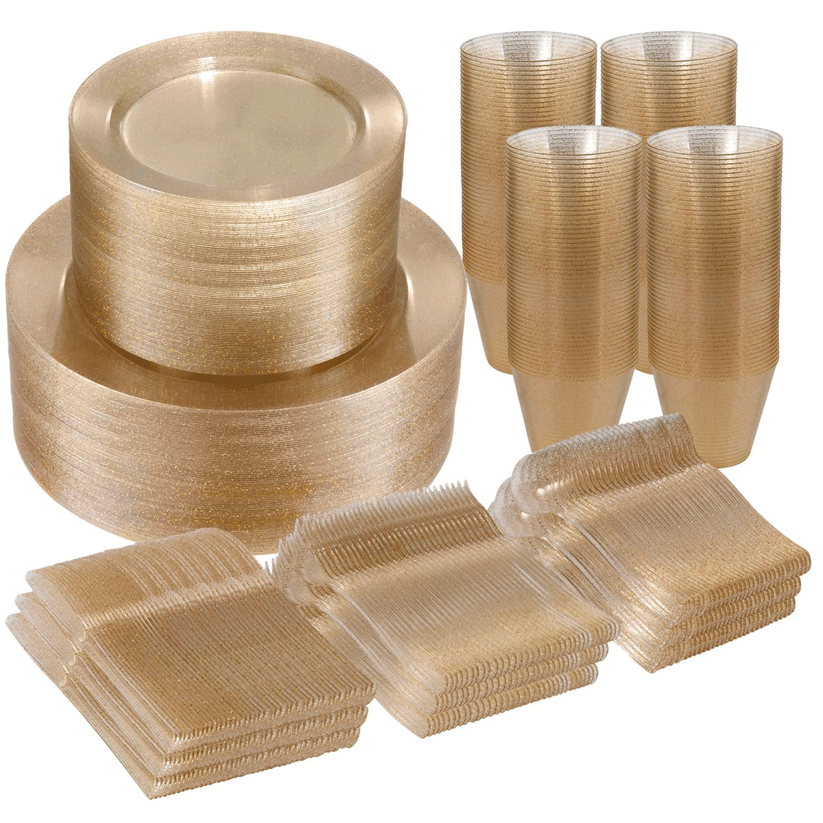 Disposable Dinnerware Set for Parties Weddings and Events