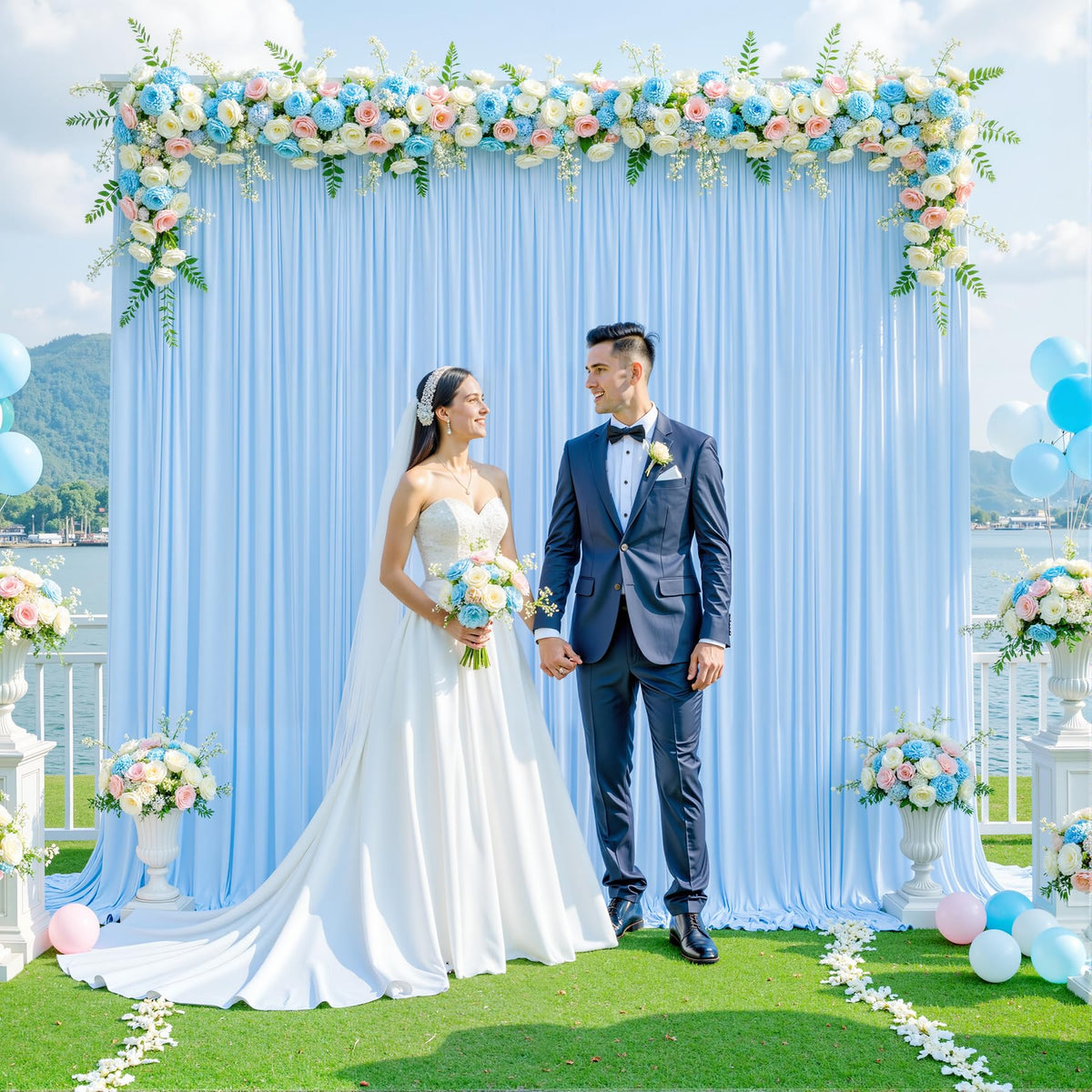 Wrinkle Free Backdrop Curtain for Wedding and Party Decor
