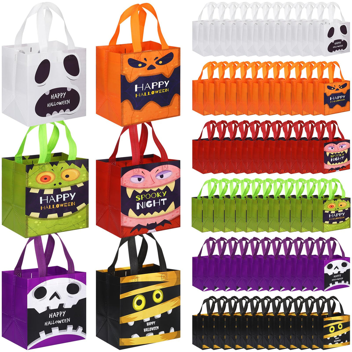 Halloween Treat Bags with Handles for Party Favors