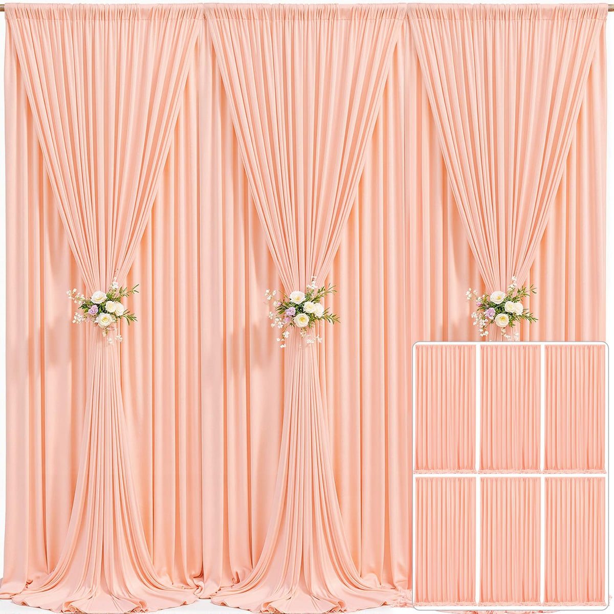 Wrinkle Free Backdrop Curtain for Wedding and Party Decor