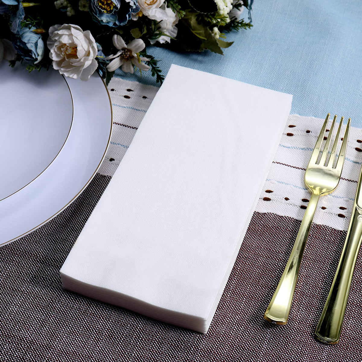 Linen Feel Disposable Guest Towels 480 Pack