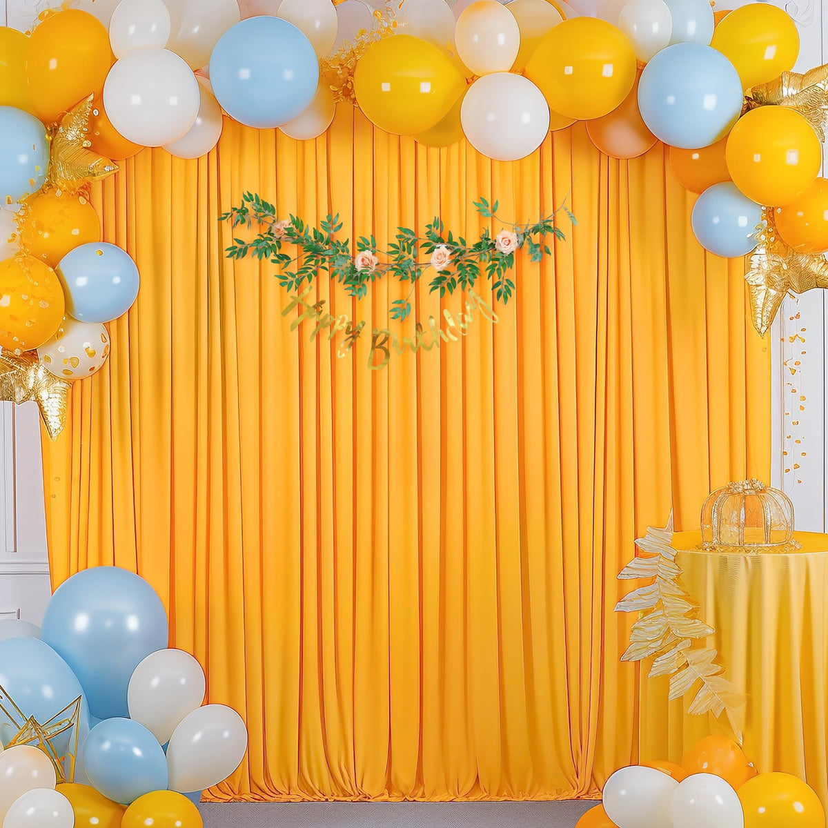 Wrinkle Free Backdrop Curtain for Wedding and Party Decor