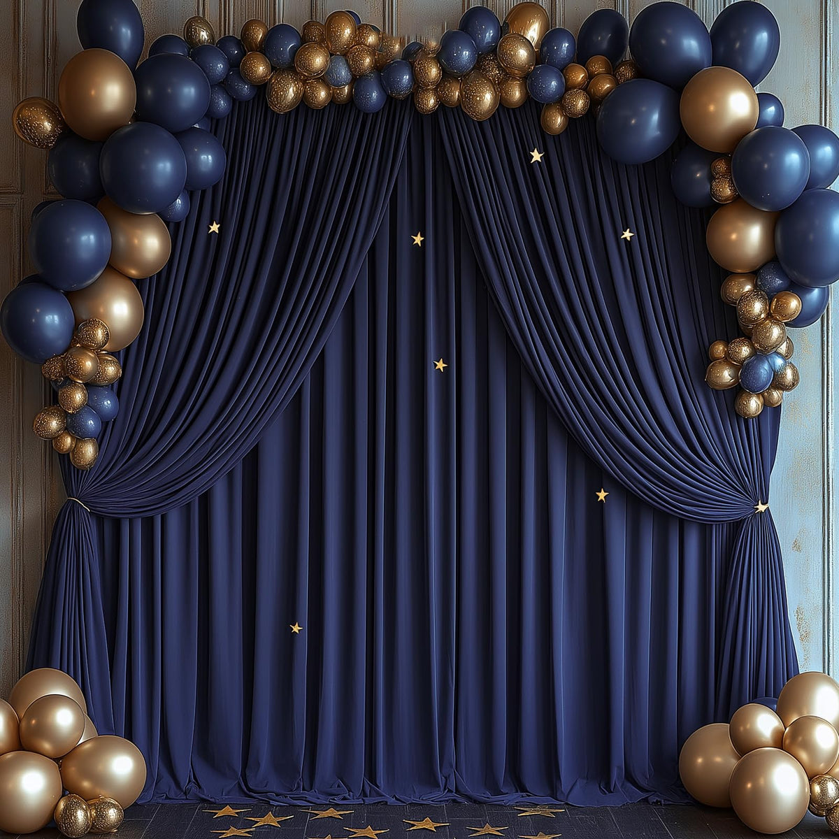 White Fabric Backdrop Curtain for Wedding and Party Decor