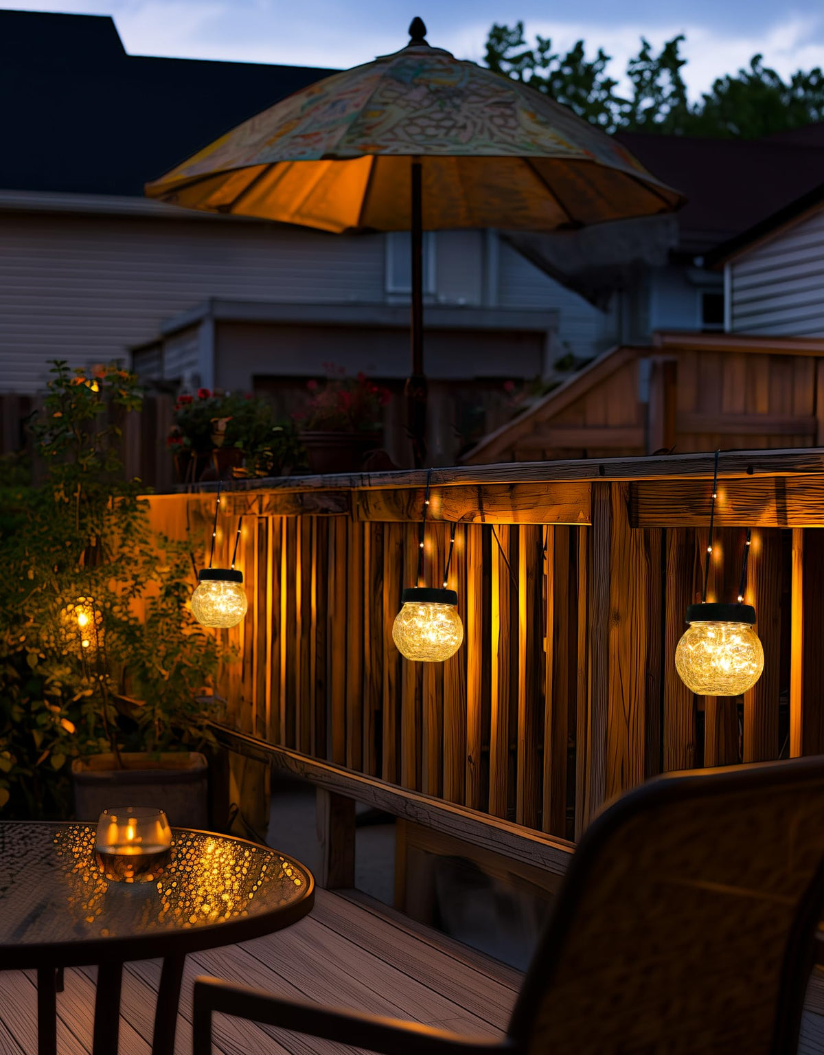 Solar Hanging Lanterns 12 Pack for Outdoor Party Decorations