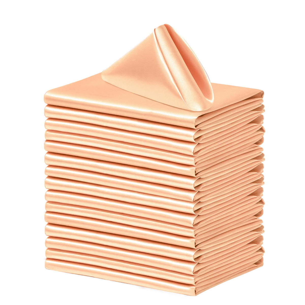 Square Satin Dinner Napkins for Weddings Banquets and Parties