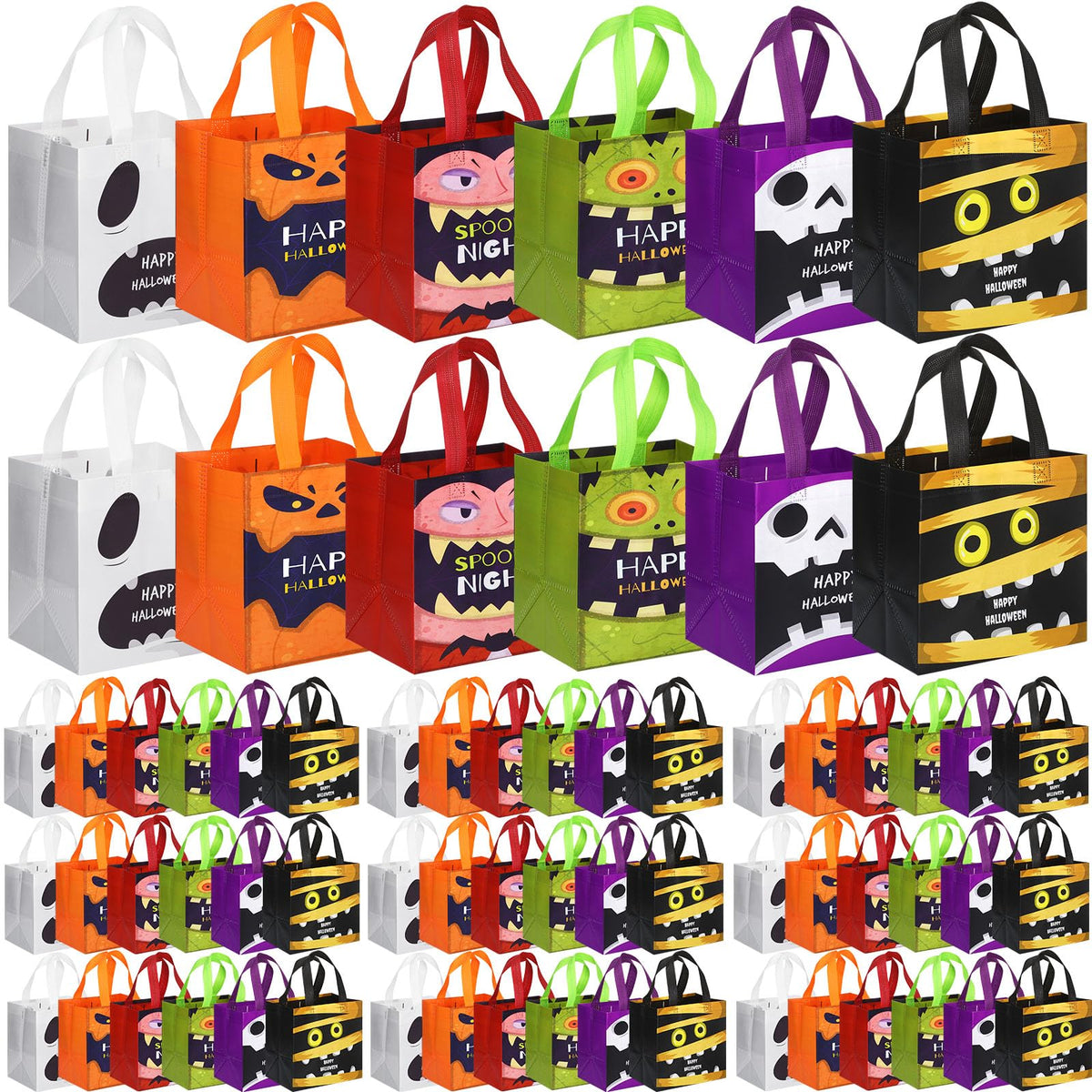 Halloween Treat Bags with Handles for Party Favors