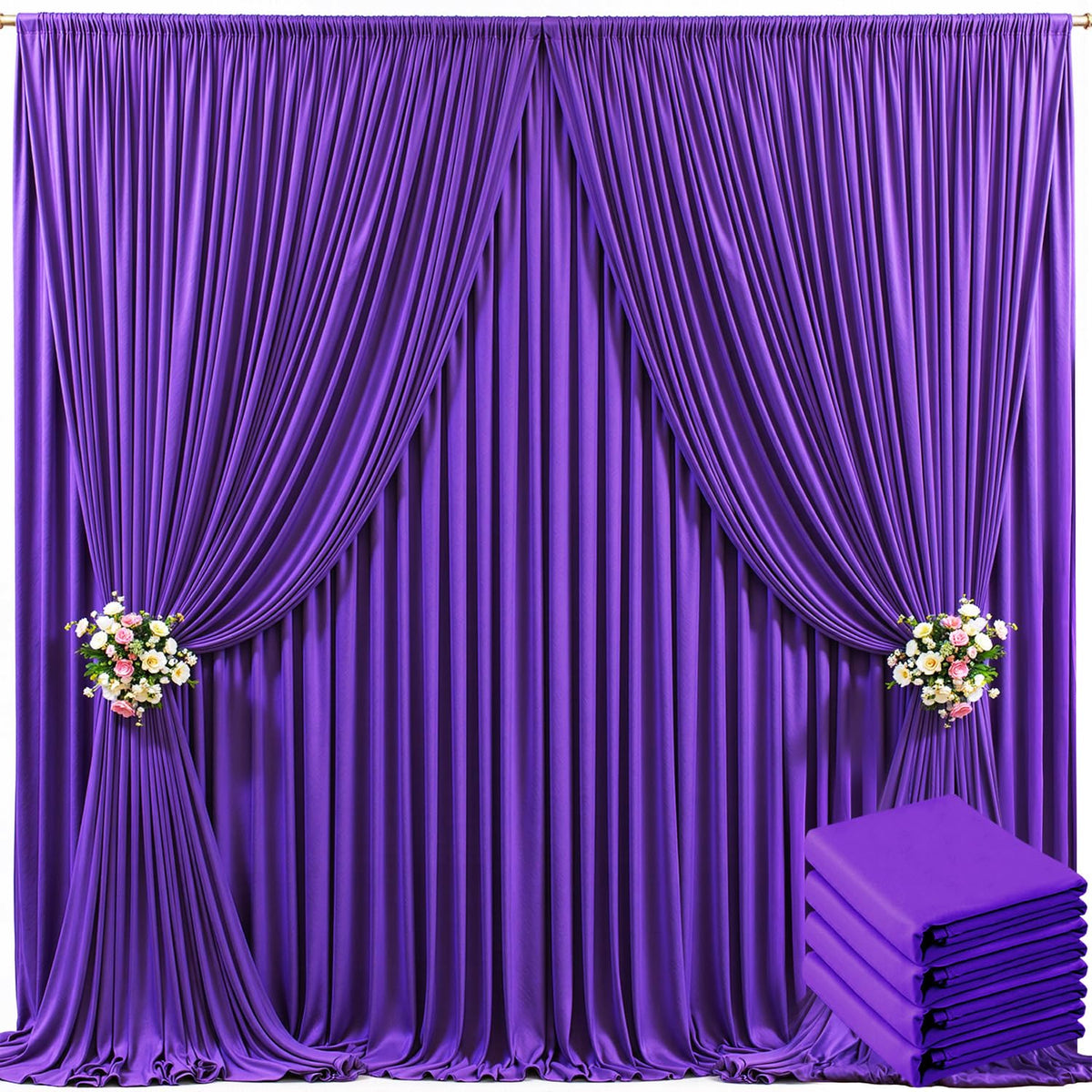 Wrinkle Free Backdrop Curtain for Wedding and Party Decor