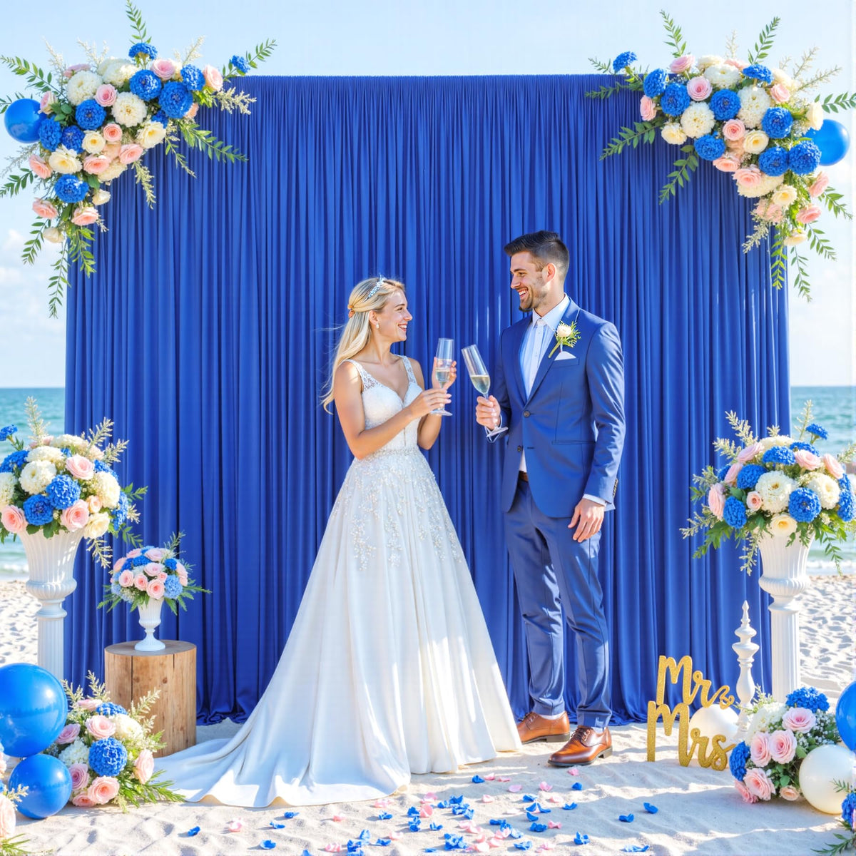 Wrinkle Free Backdrop Curtain for Wedding and Party Decor
