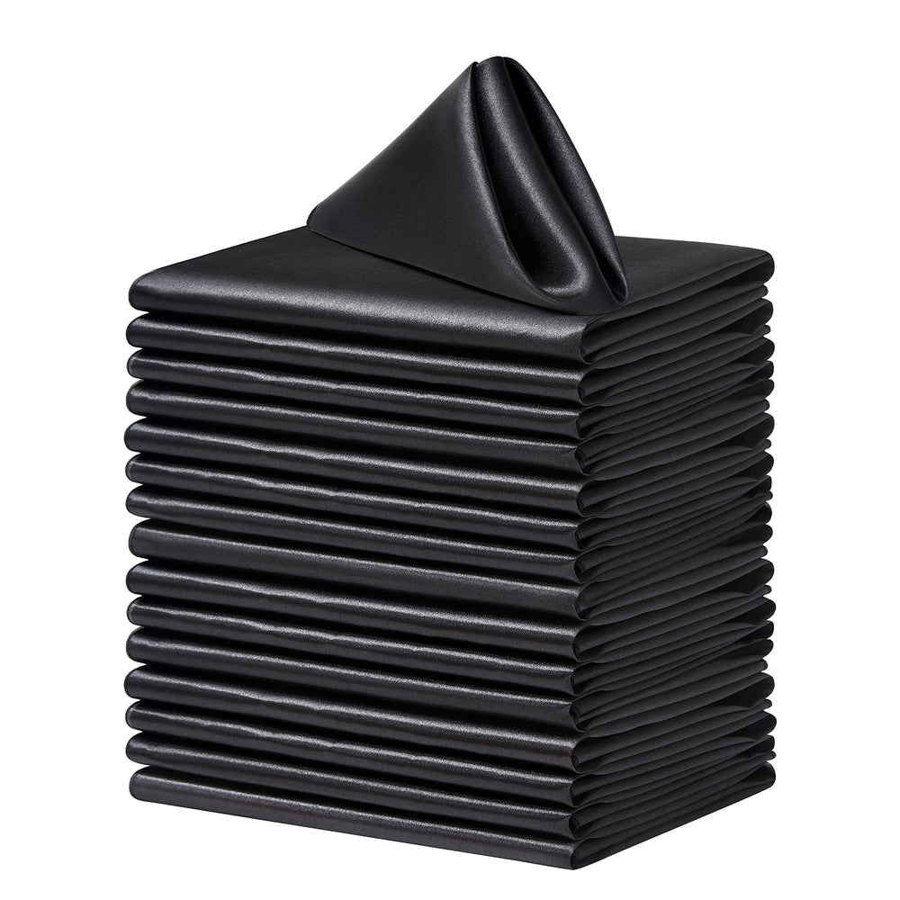 Square Satin Dinner Napkins for Weddings Banquets and Parties