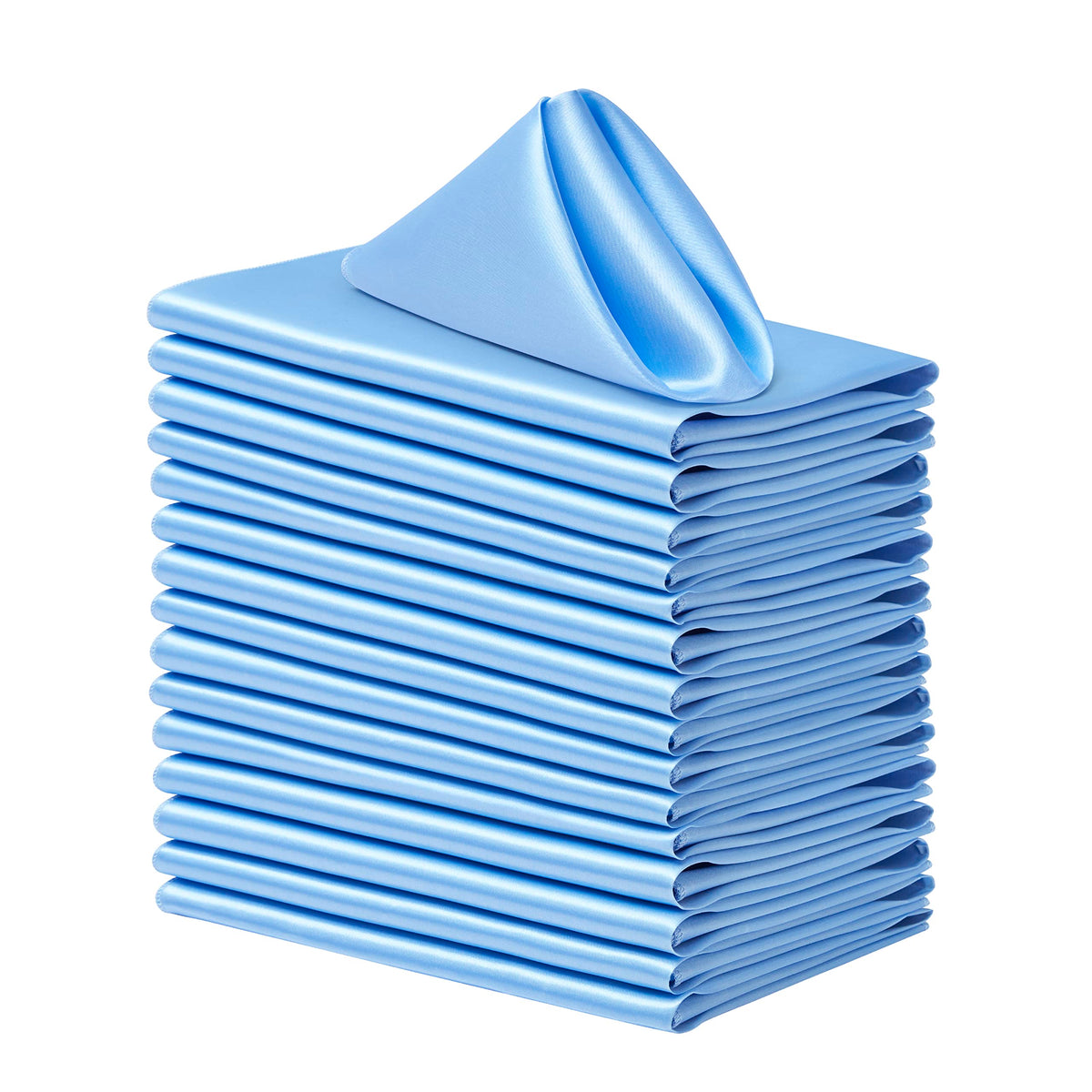 Square Satin Dinner Napkins for Weddings Banquets and Parties