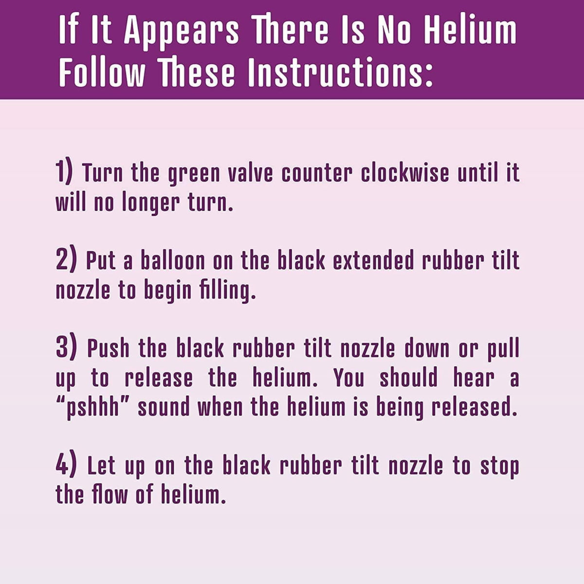 Disposable Helium Tank Kit for 50 Latex Balloons