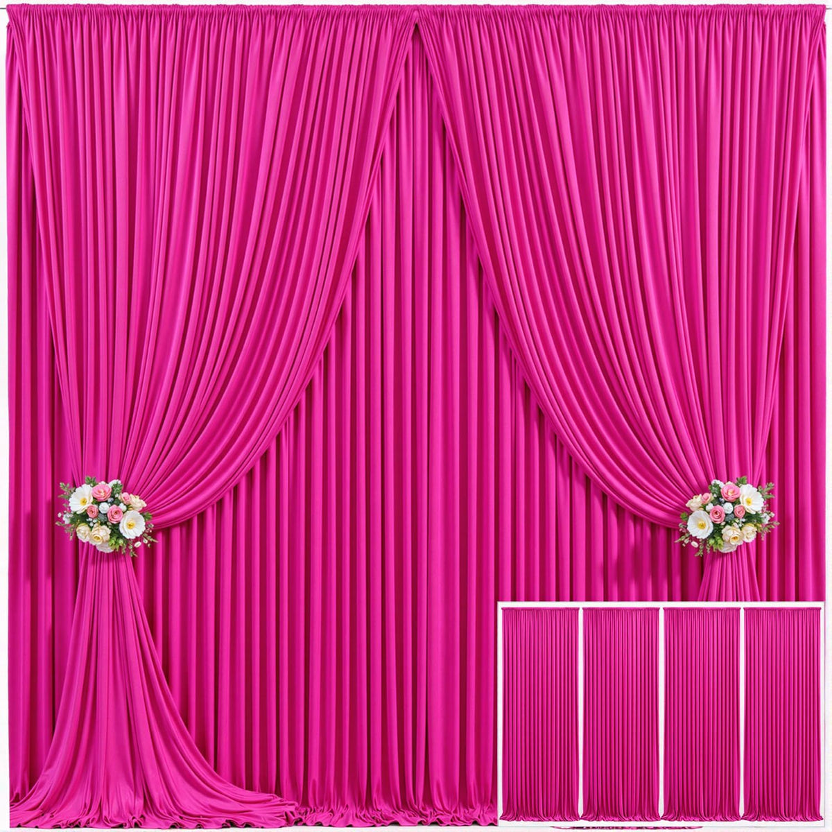 Wrinkle Free Backdrop Curtain for Wedding and Party Decor