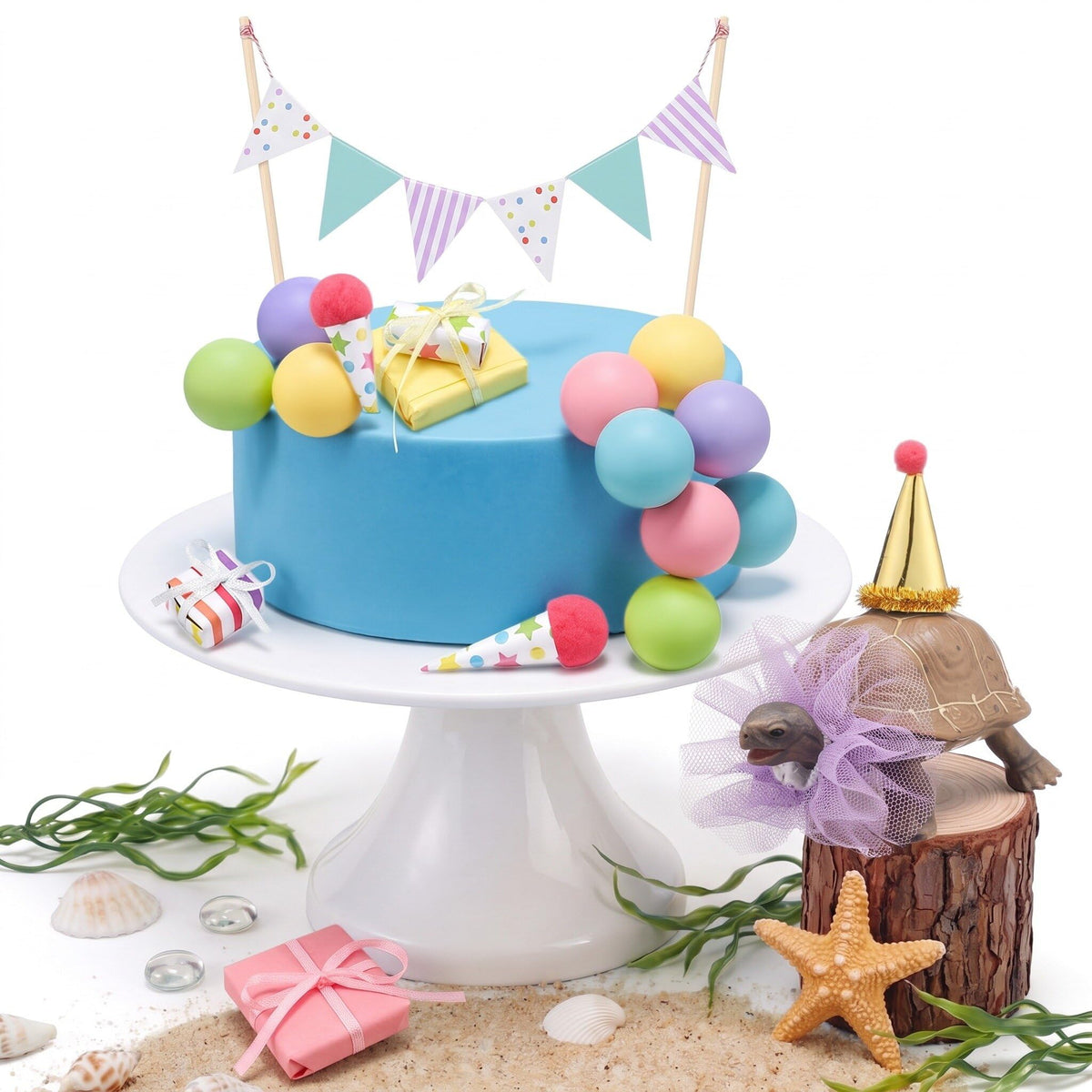 Birthday Cake Topper Decoration Set 19 Pieces for Parties