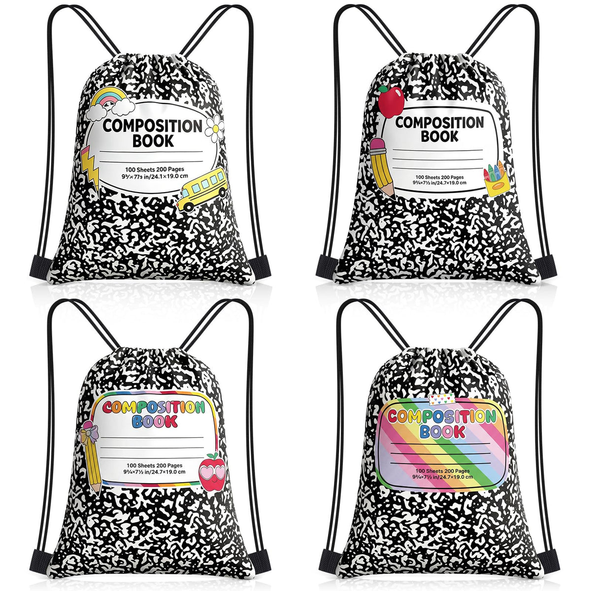 Cartoon Drawstring Backpack for Birthday Party Favors