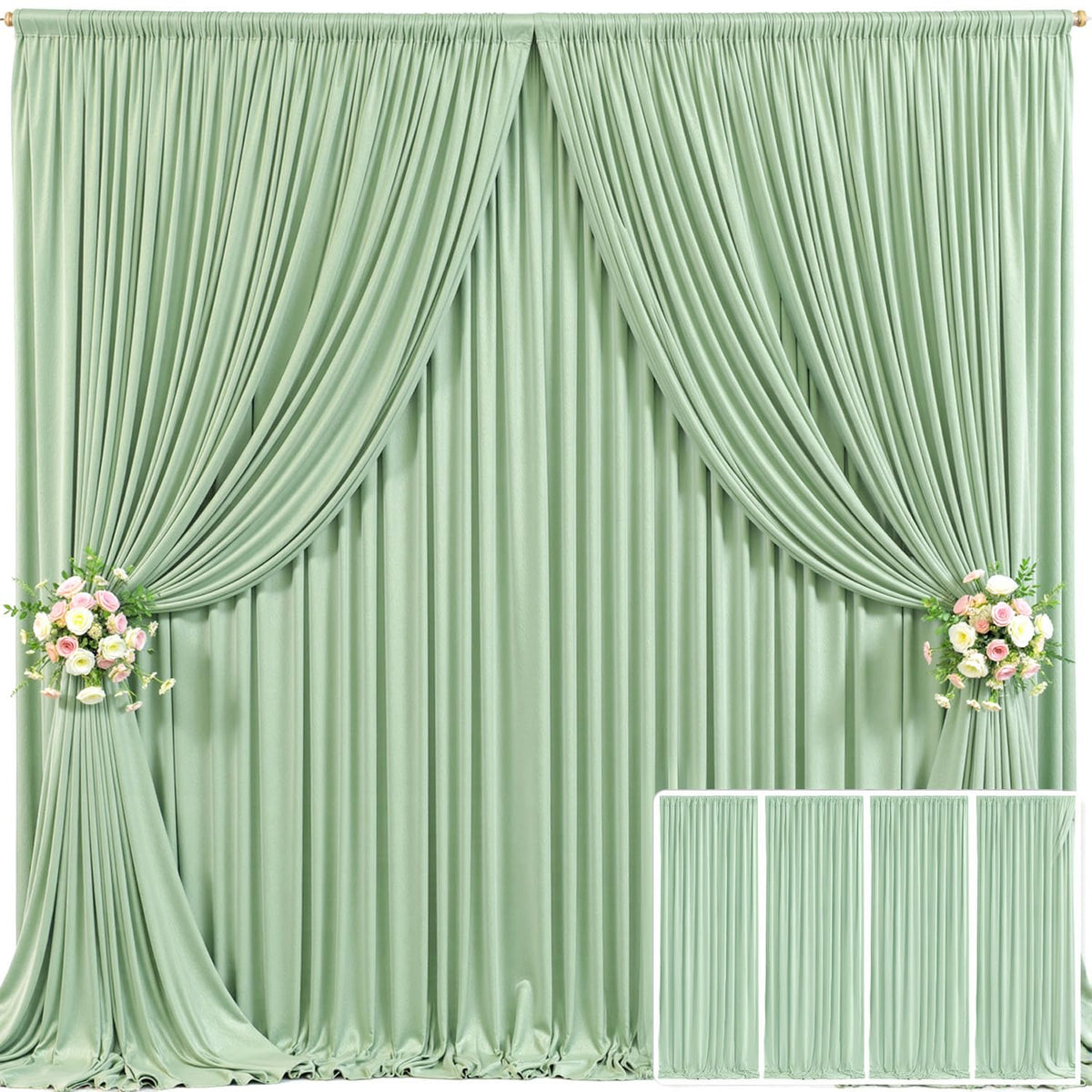 Wrinkle Free Backdrop Curtain for Wedding and Party Decor
