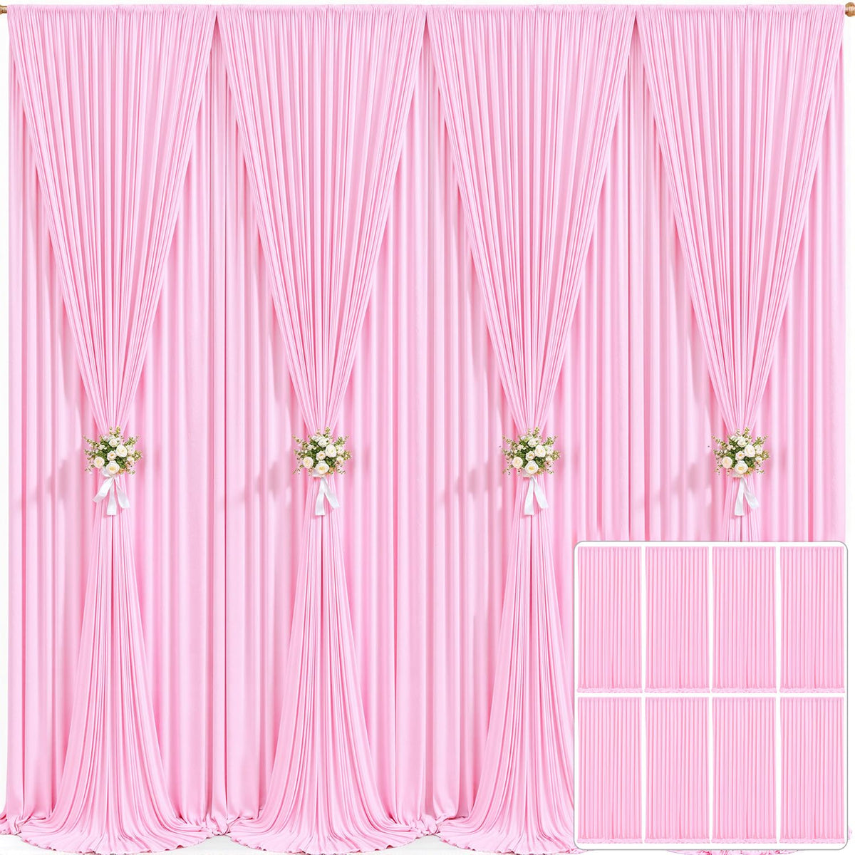 Wrinkle Free Backdrop Curtain for Wedding and Party Decor