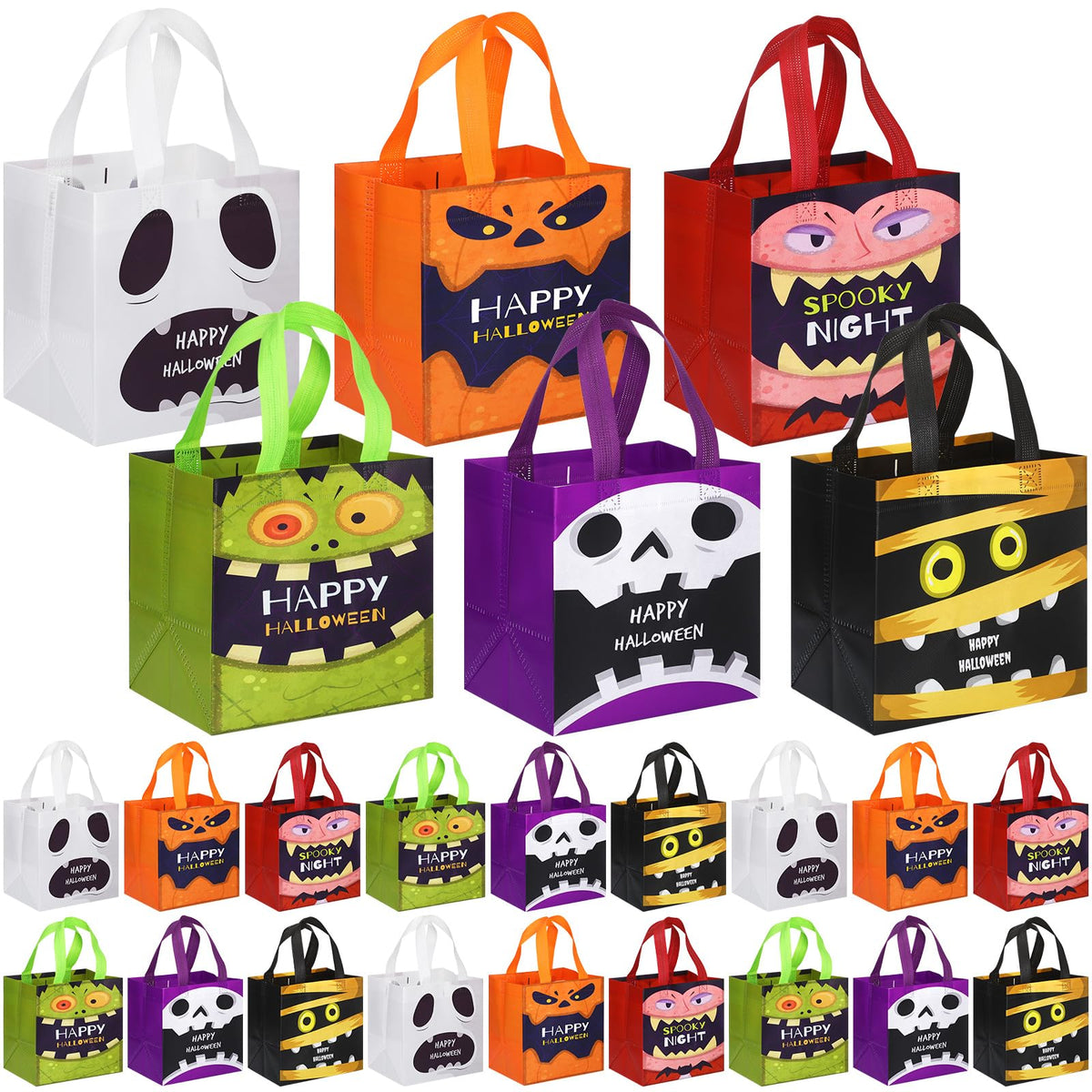 Halloween Treat Bags with Handles for Party Favors