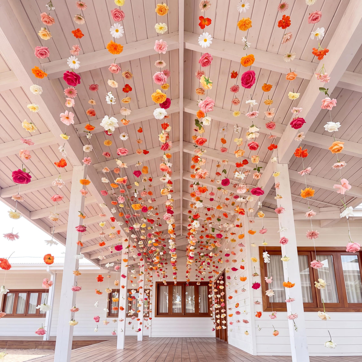 Hanging Flower Garlands 12 Pieces 70 Feet Floral Vines