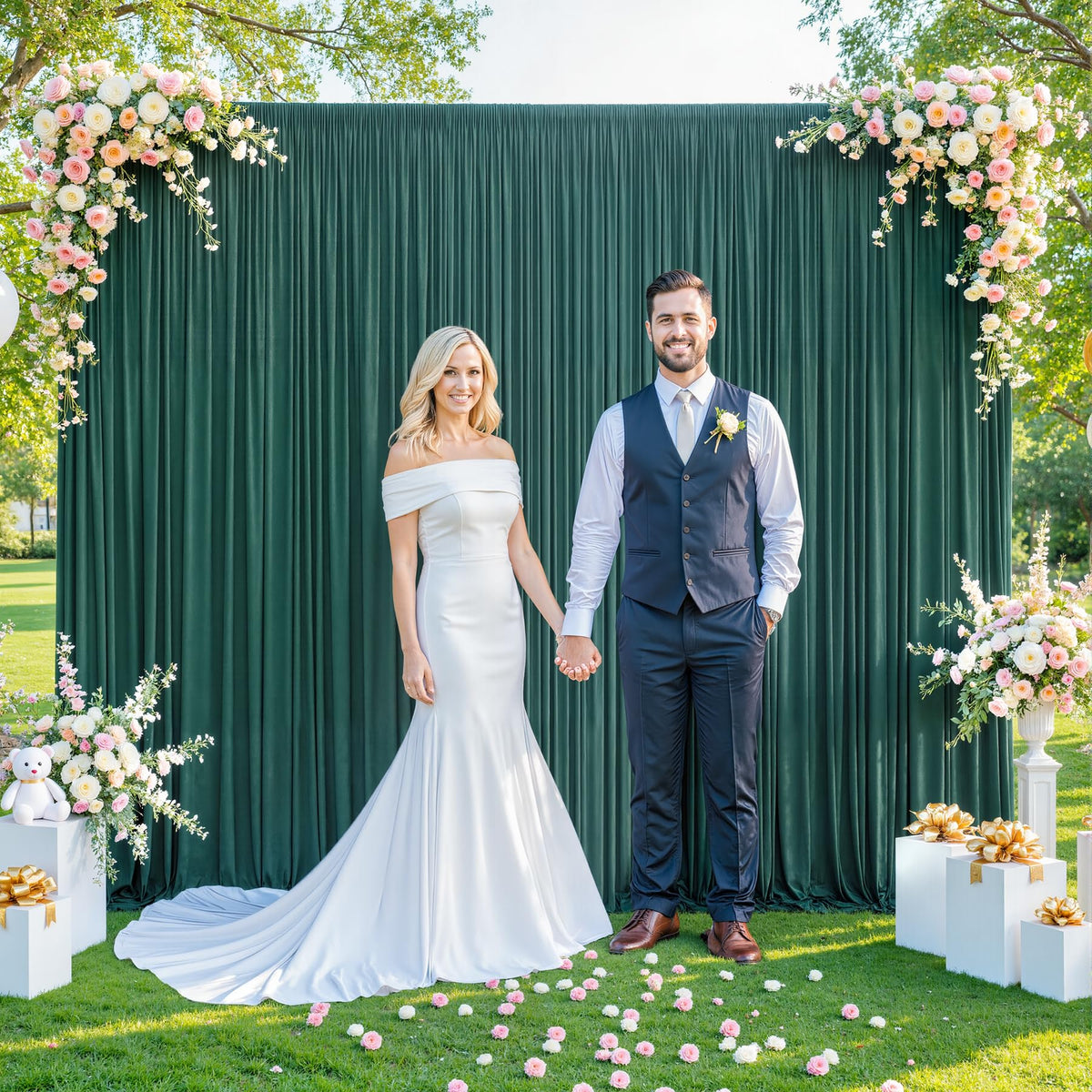 Wrinkle Free Backdrop Curtain for Wedding and Party Decor