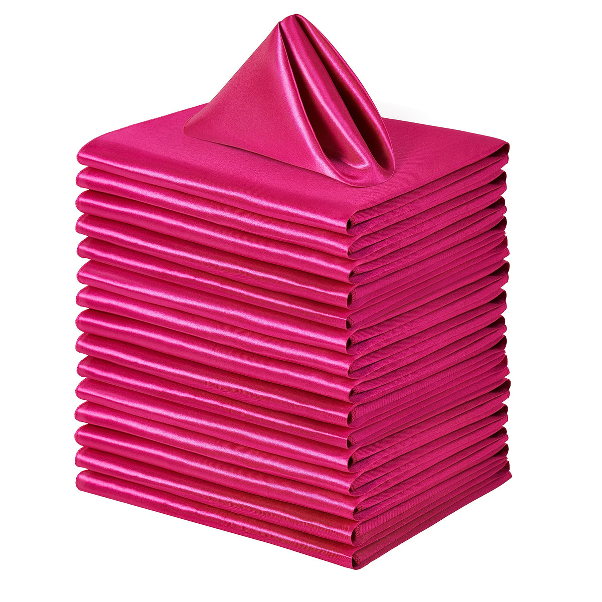 Square Satin Dinner Napkins for Weddings Banquets and Parties