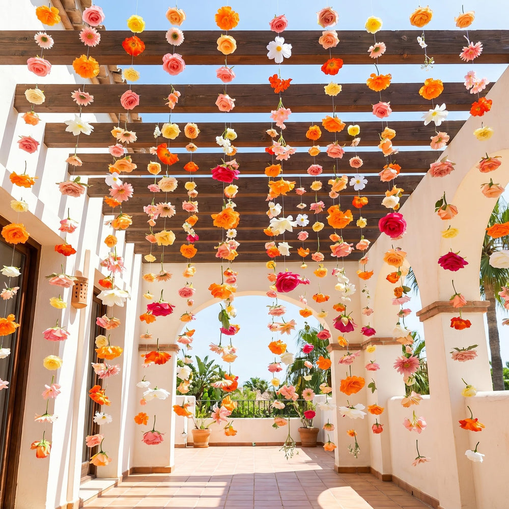 Hanging Flower Garlands 12 Pieces 70 Feet Floral Vines